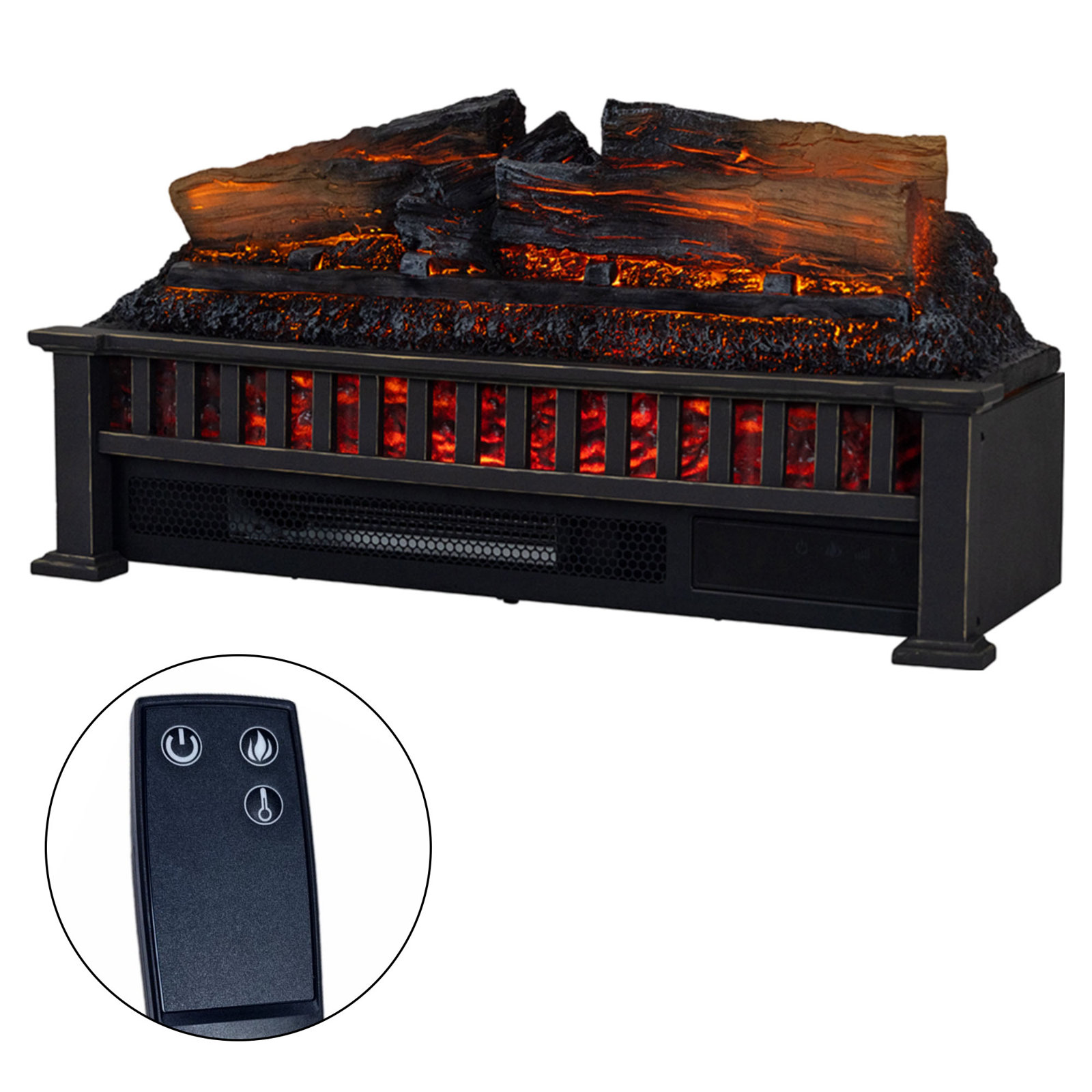 Country Living Electric Log Set Heater, 13.1'' H X 27'' W X 9.1'' D