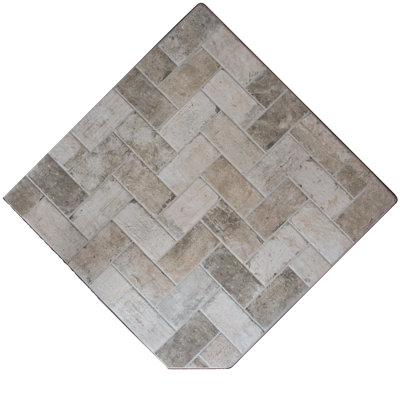 Corner Hearth Pad - New York Brick