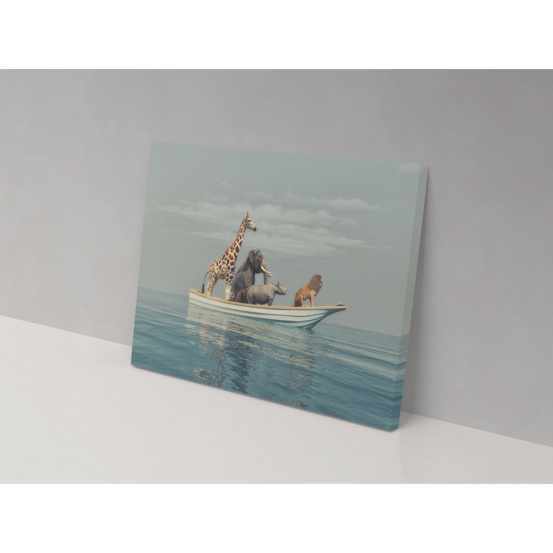 Across The Water - Wrapped Canvas Print, 52cm H x 82cm W x 4cm D