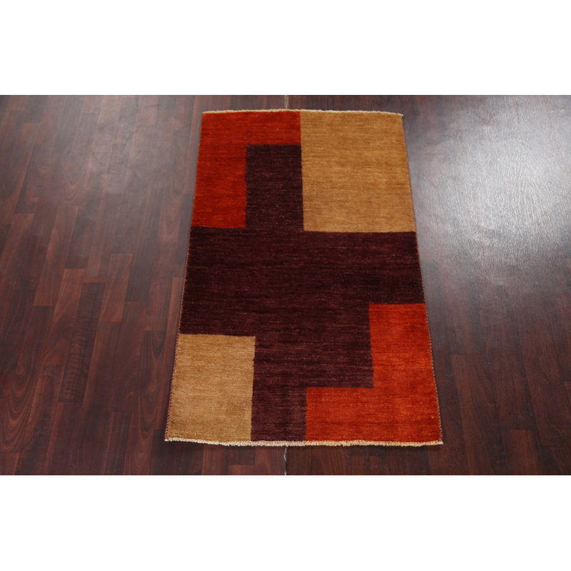 Tapis oriental Musial Gabbeh Kashkoli noué à la main 3 x 5