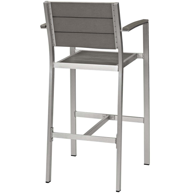Modway Shore Aluminum Outdoor Bar Stool