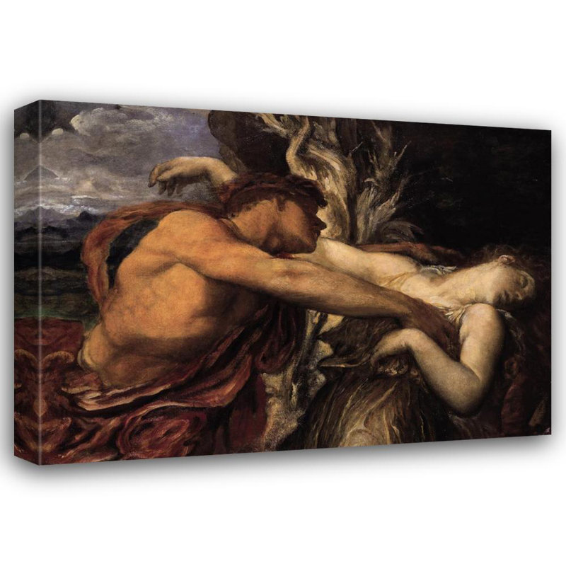 Orpheus and Eurydice, 13" H x 18" W