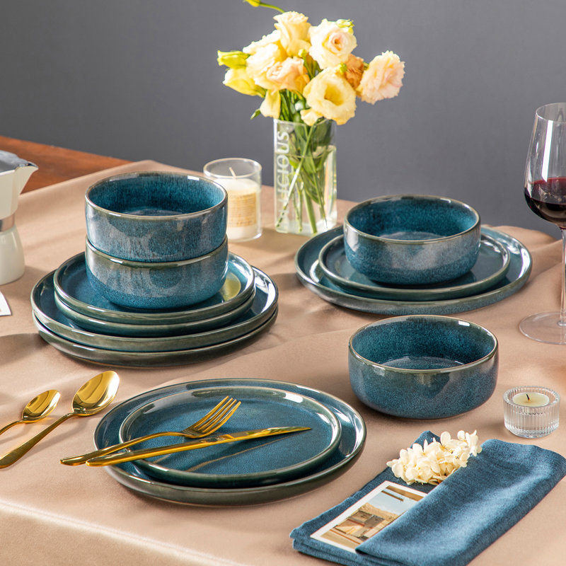 Piece Stoneware Dinnerware Set - Service for 8