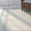 Tapis vert / beige en laine touffeté à la main Frederica-22809778