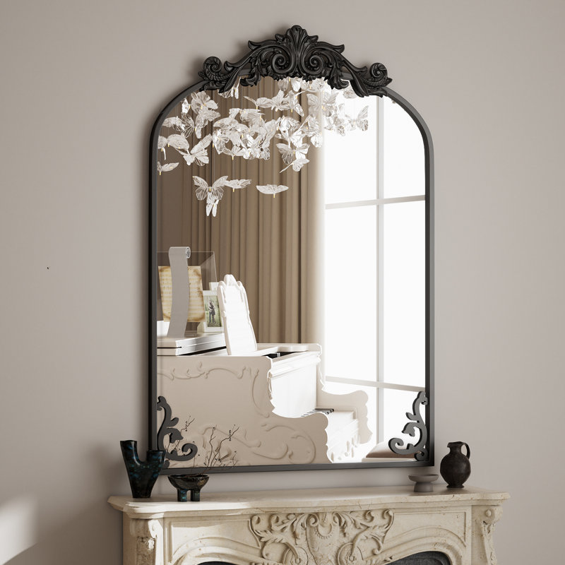 Miroir mural Arxhira, Noir, 38 po x 24 po