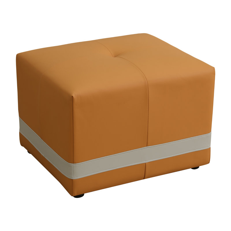 Repose-pieds Haletky, Similicuir orange
