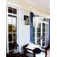 Fusion - Applique murale d'extérieur Edgeworth - Noir mat - Abat-jour en verre - L 7 po x l 7 po-129599162