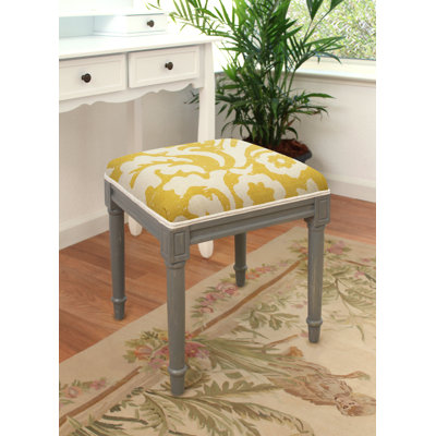 Tabouret de coiffeuse en bois massif
