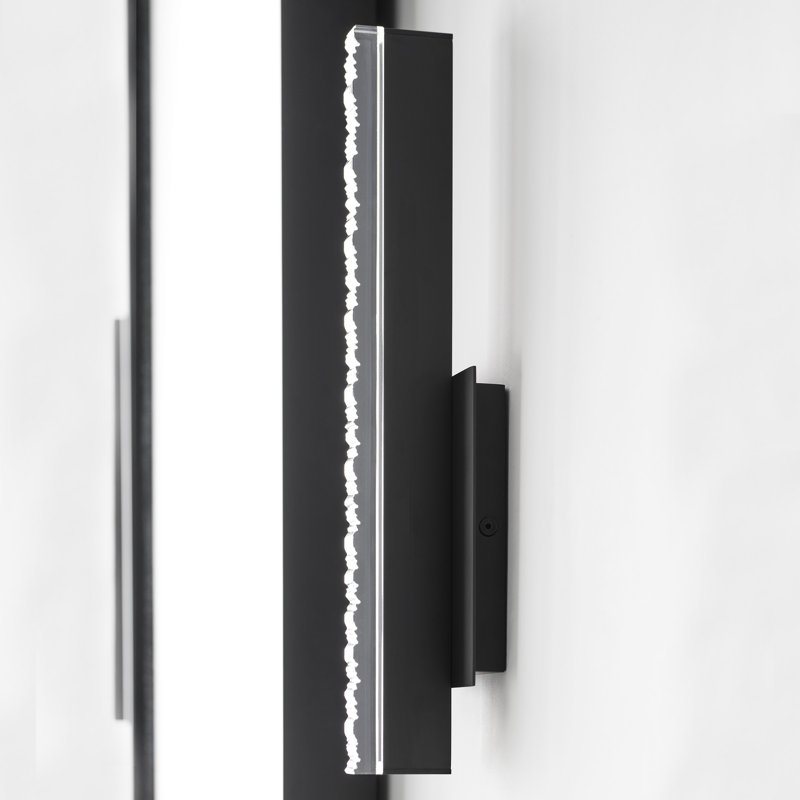 Serre 1 - Light LED Flush Mounted Sconce, Nightshade Black