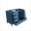 Armoire de meuble-lavabo 48 po, armoire de rangement autoportante avec 2 portes doubles à fermeture douce et 9 tiroirs coulissants pour salle de bain
