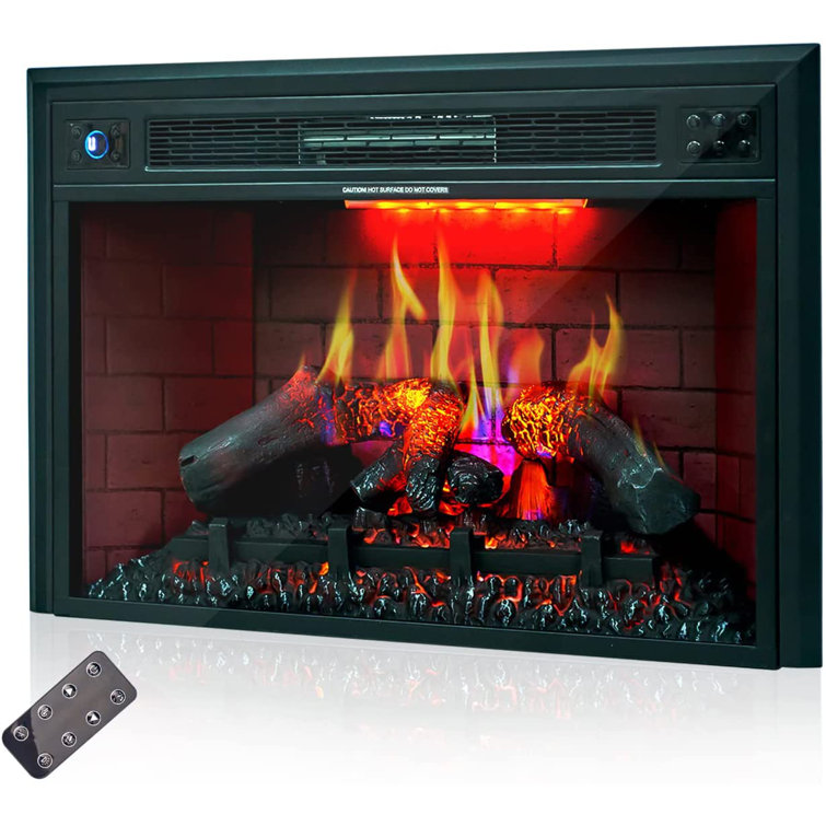 Symple Stuff Latty 35.06'' W Electric Fireplace | Wayfair