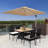 4 - Person Wicker Patio Dining Set with Rectangular Table , Cushions Included