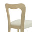Ensemble de 2 chaises de salle à manger sans accoudoirs de style classique-moderne avec sièges rembourrés, structure en bois d'hévéa robuste-431248831