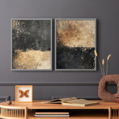ABSTRACT Series CCCCXXI - Impression encadrée de qualité supérieure - prête à être accrochée - aucun clou requis - aucun clou requis