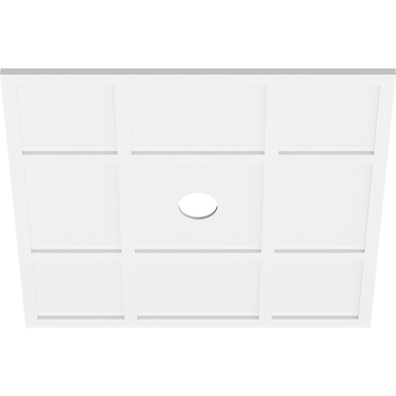Médaillon de plafond contemporain Rubik, H 38 po x l 38 po x P 1 po