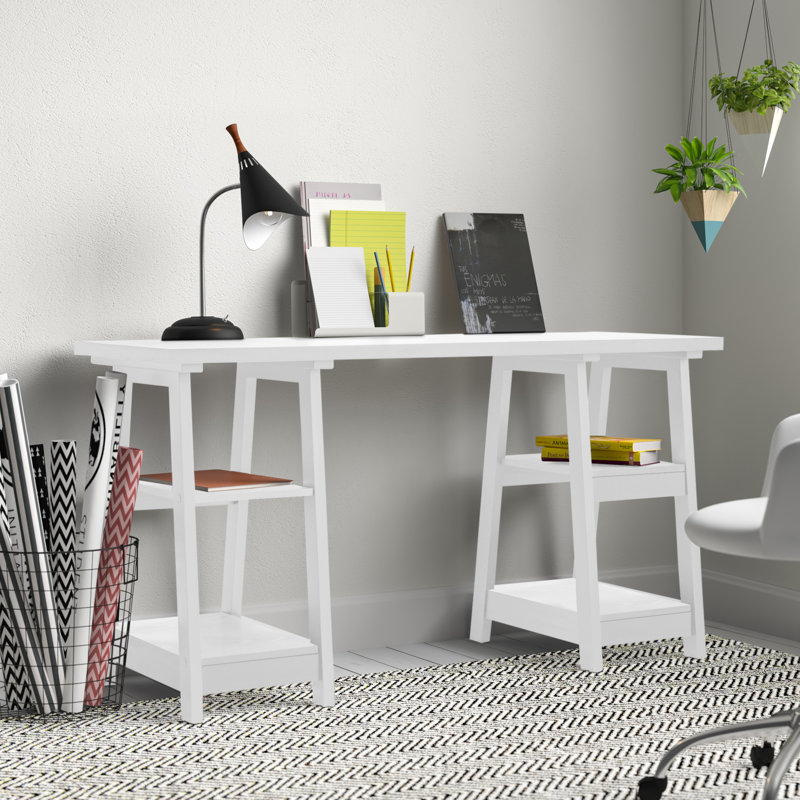 Burke Reversible Computer Desk, White