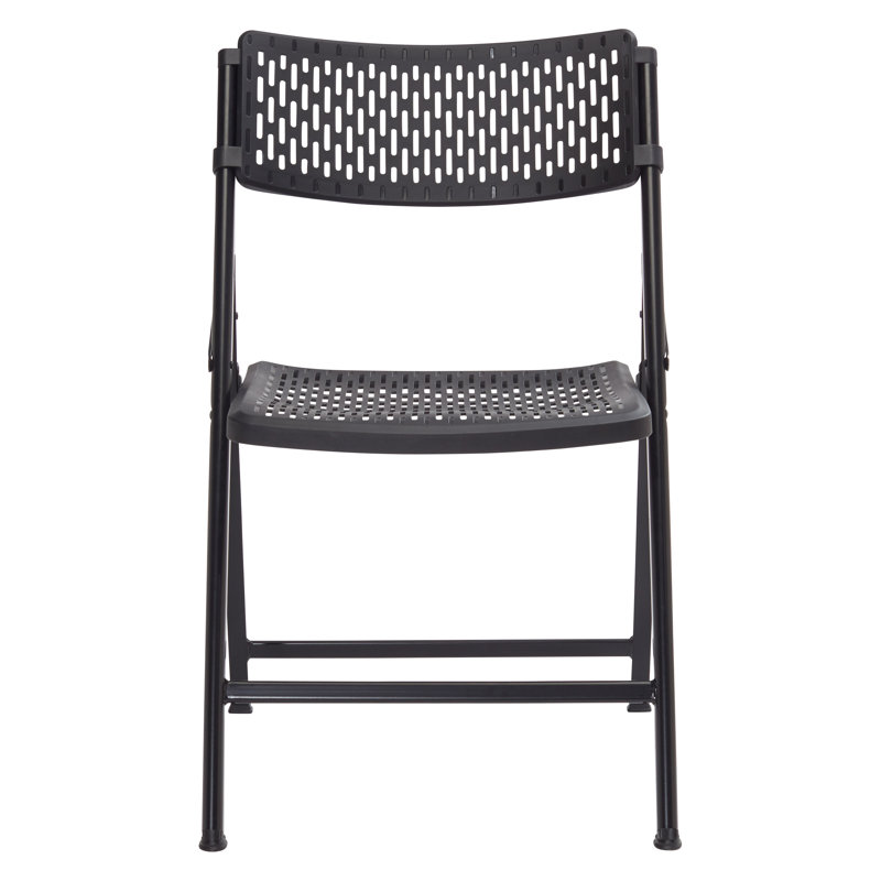 Chaise pliante en plastique Airflex Series Premium, Noir