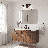 Raelyn 2-Light Dimmable Vanity Light in Matte Black-2067585231-2067585218