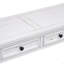 Console / canapé avec tiroirs de rangement et tablette inférieure pour le vestibule (blanc antique)-1298245168