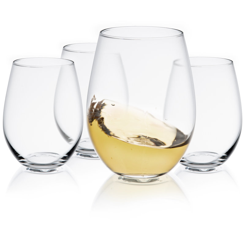 JoyJolt Spirits Stemless Wine Glass, 19oz.