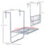 Square Metal Folding Outdoor Balcony Table , 60cm W 60cm D