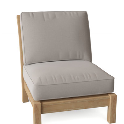 Chelsea Outdoor Teak Armless Lounge Chair