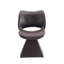 Chaise de salle à manger pivotante moderne avec dossier léger de luxe