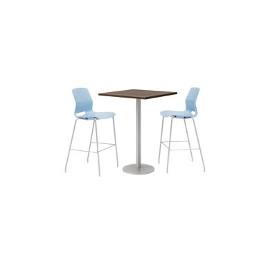 30" L Square Breakroom Table and Chair Set