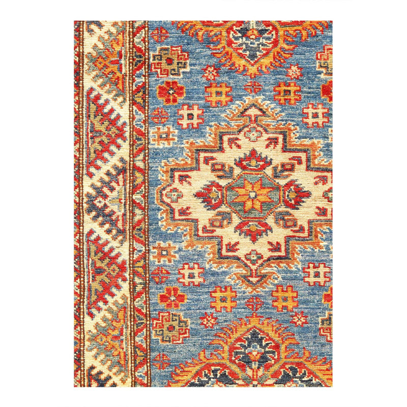 Oriental Area Rug in Light Blue