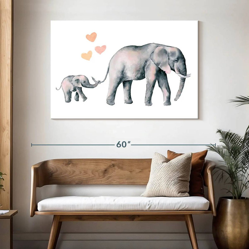 Mon amour d'éléphant, H 32 po x l 48 po