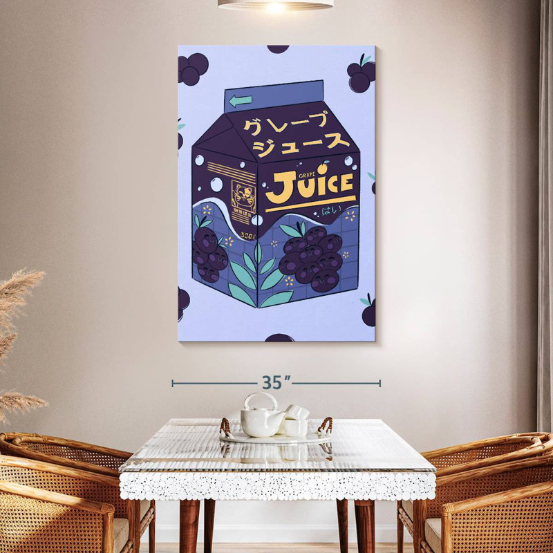 Yarlin Grape Juice Box, 51" H x 34" W