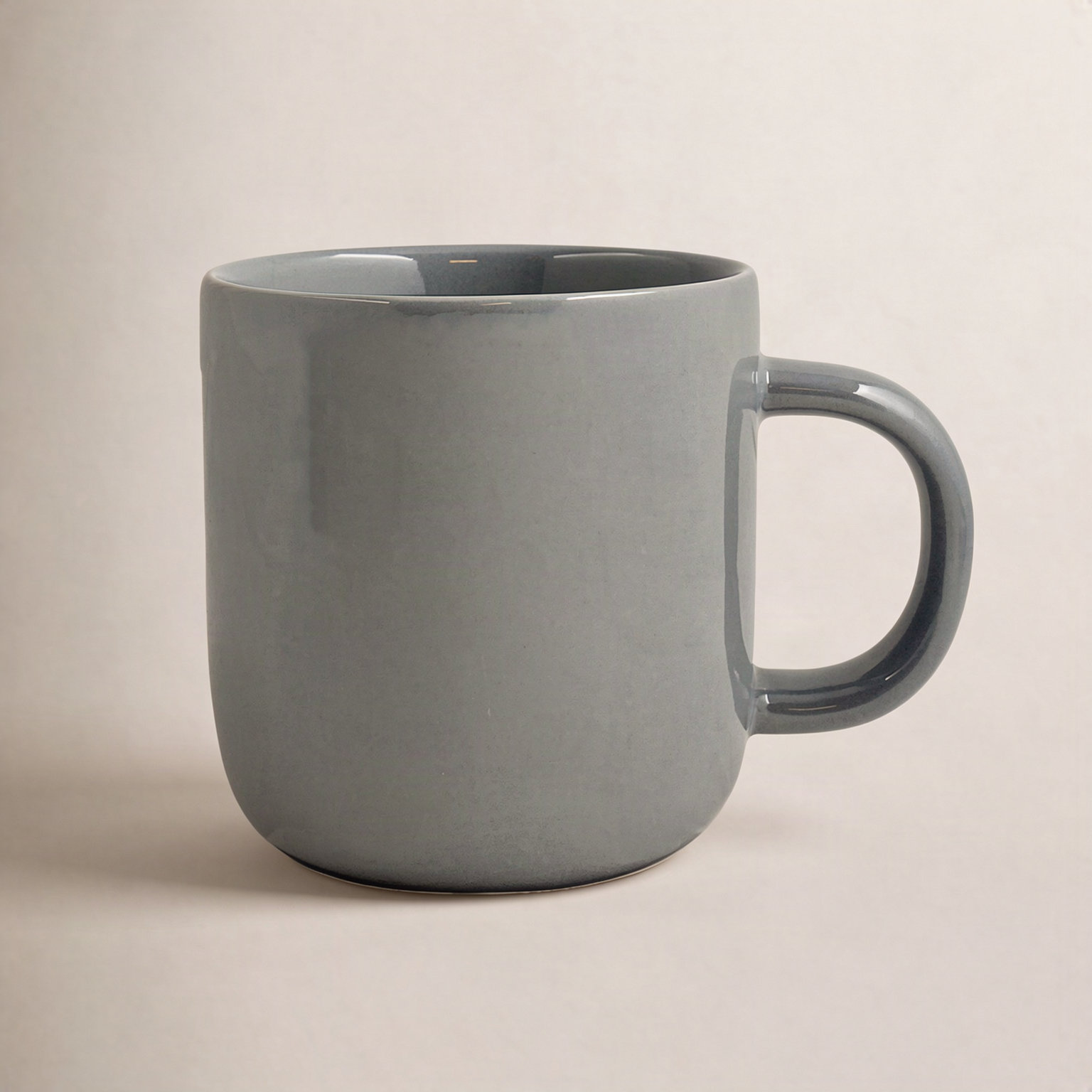 Reims Stoneware Mug, Dark Gray