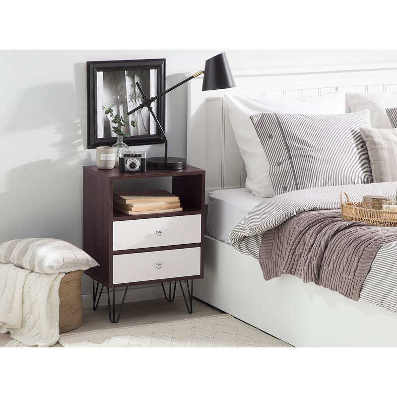 Dahlberg 45cm W Manufactured Wood Bedside Table