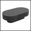 Table basse ovale élégante de 43,3 po-1223986413