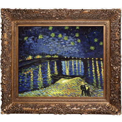 « starry night over the rhone » par vincent van gogh, reproduction d’image sur toile