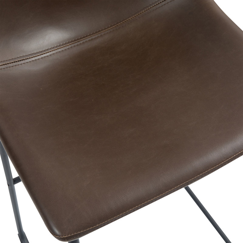Tabouret de bar et de comptoir Julienn, Marron, Tabouret (hauteur de l'assise : 28,5 po)