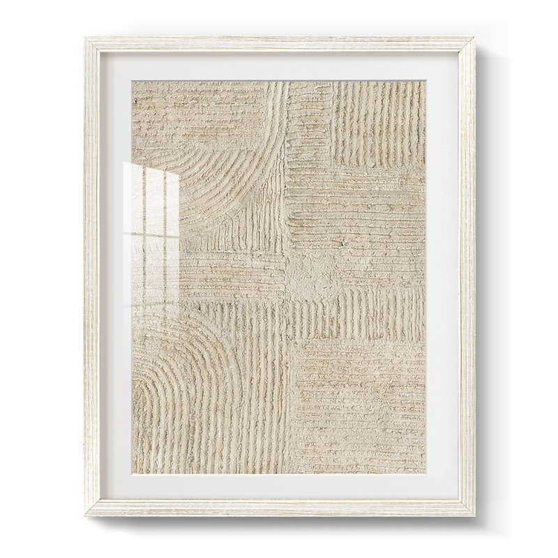Sandstone Pastures I - Impression encadrée, Blanc, H 28,5 po x l 20,5 po