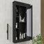 Armoire de rangement murale de salle de bain 35 po x 28 po, armoire à pharmacie, armoire murale moderne avec miroir, armoire à miroir avec 6 tablettes ouvertes (meuble-lavabo non inclus)