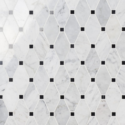 Octave 2x4 Octagon Polished Marble Mosaic Tile
