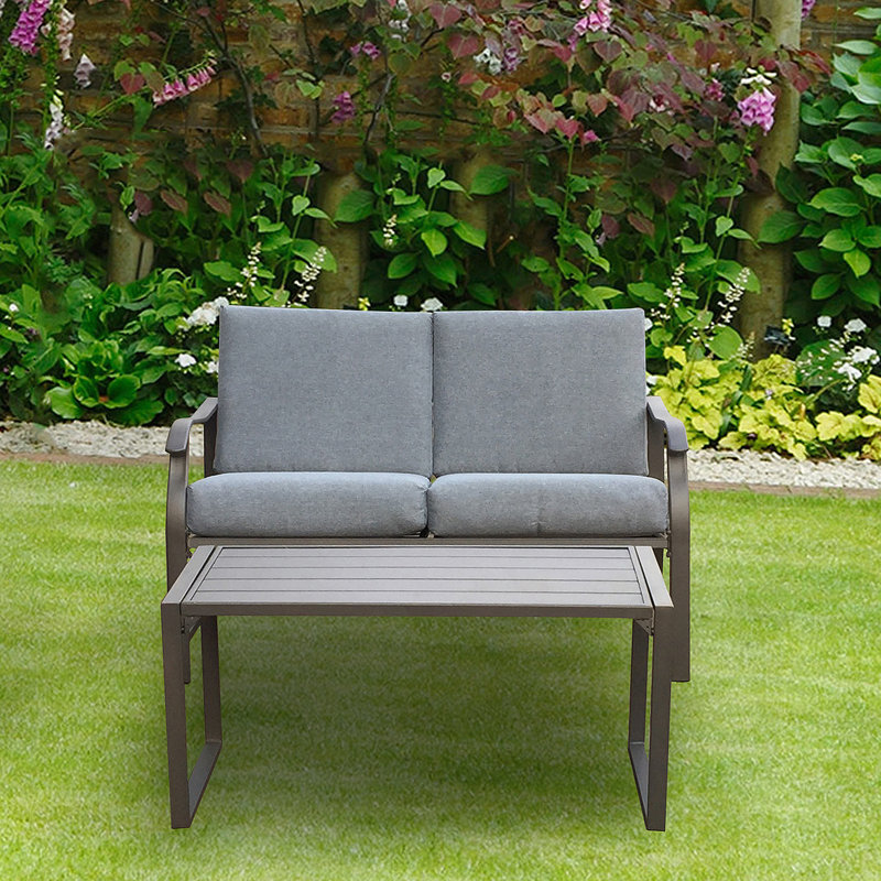 LOVESEAT ET TEAPoy Champignon B, Gris, Gris