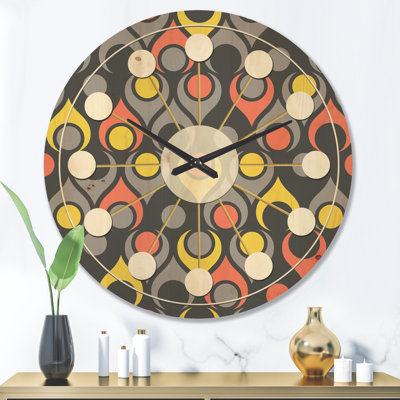 Horloge murale abstraite