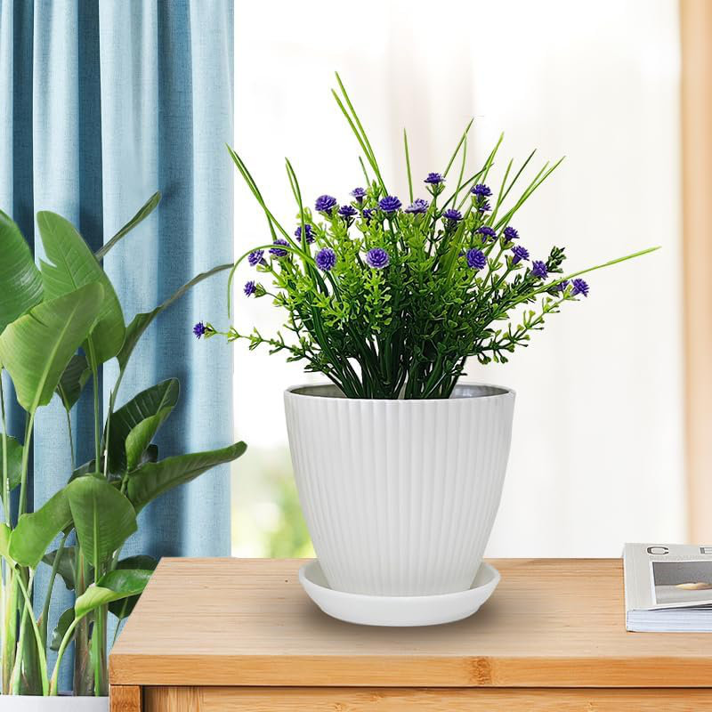 Delva Pot Planter, White