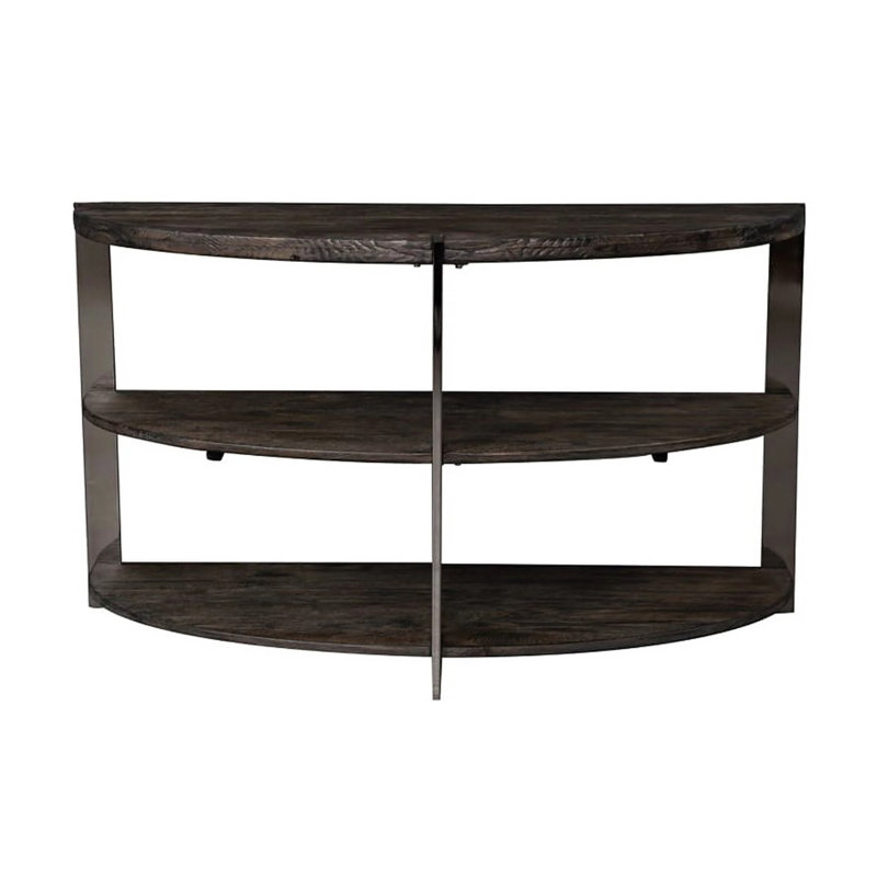 Console Kalne en forme de demi-lune avec 2 tablettes ouvertes