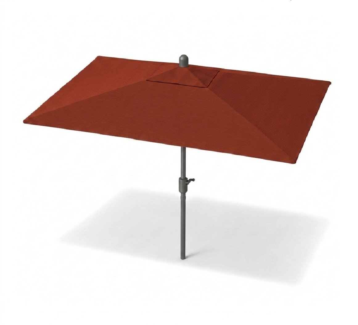 Olivier 9.7' Umbrella, Starring Gray, Canvas Terracotta Sunbrella® Canvas