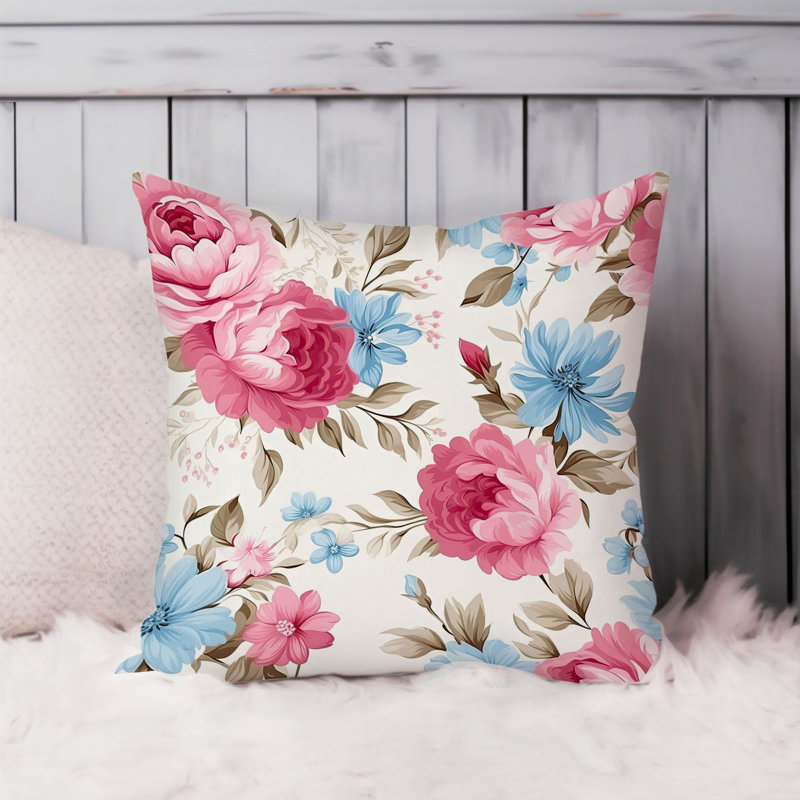 Animals William Morris Birds Damask Pattern I Cottage, 20"H x 20"W, Floral Dreaming of Flowers II Shabby Elegance