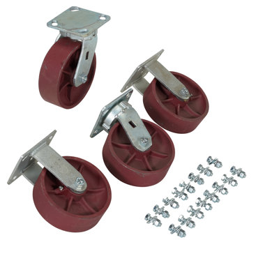 Ensemble de roulettes en acier Ductile