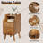 Narrow Bedside Table, Solid Wood Bedside Table With 2 Drawers, Medieval Modern Bedside Table, Small Bedside Table With Open Storage Rack In The Bedroom-974366963-979074646