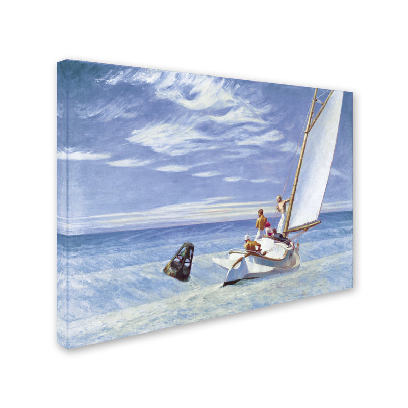 « ground gonflable » par impression sur toile tendue Edward Hopper, H 35 po x l 47 po