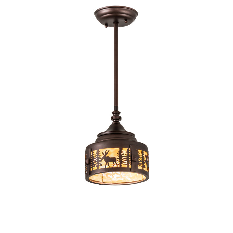 Luminaire suspendu cylindrique à 1 lumière Guston