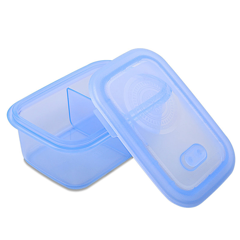 Verre en silicone 23,6 oz Contenant alimentaire, Bleu